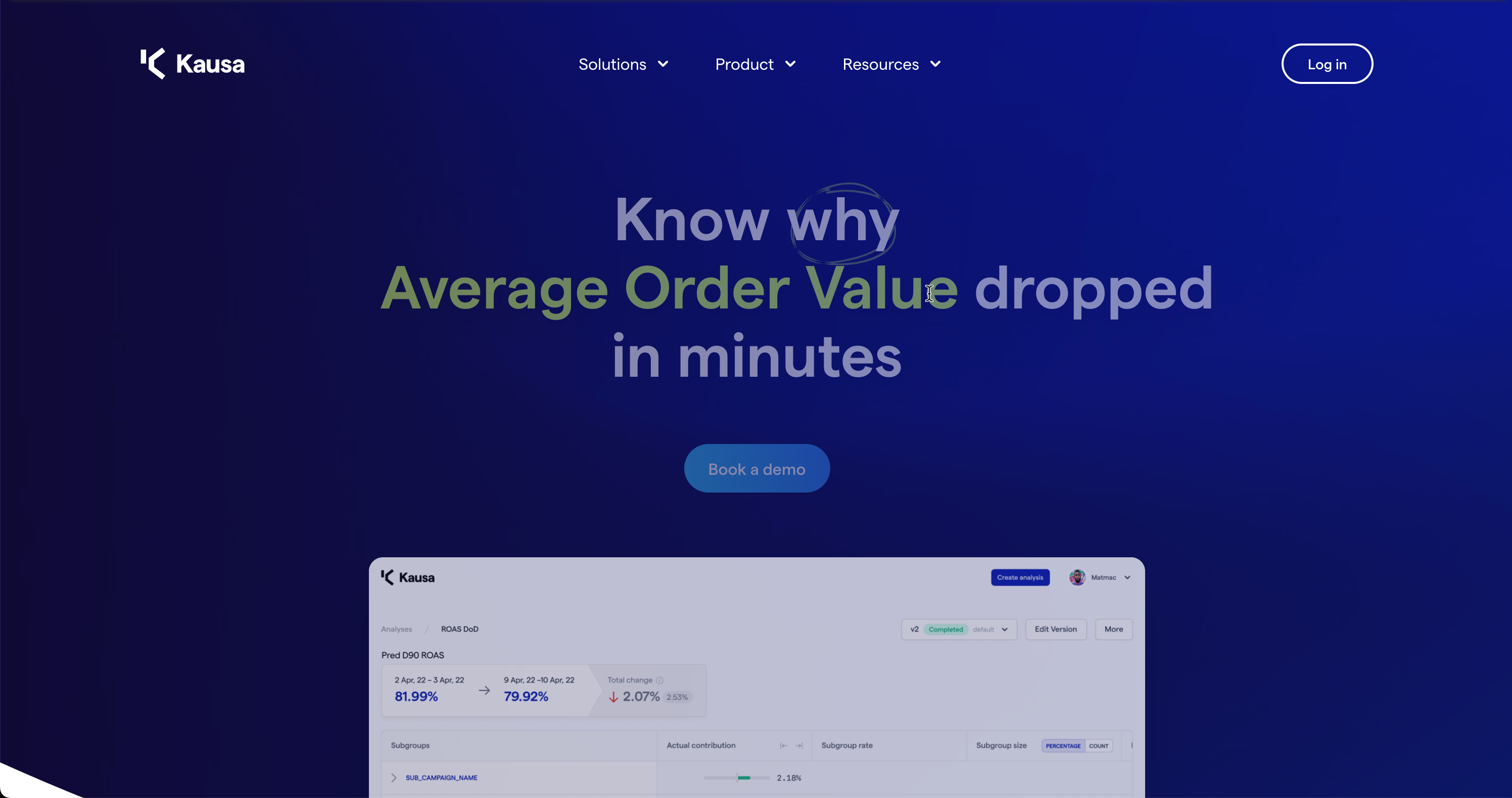 Metrics analysis platform